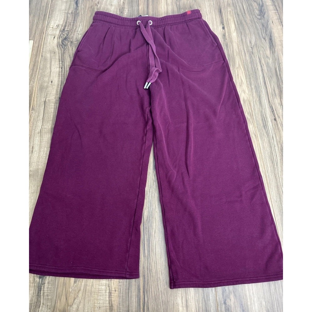 Savage X Fenty Sweatpants Women's XL Burgandy Loose fit Pull On With Drawstring